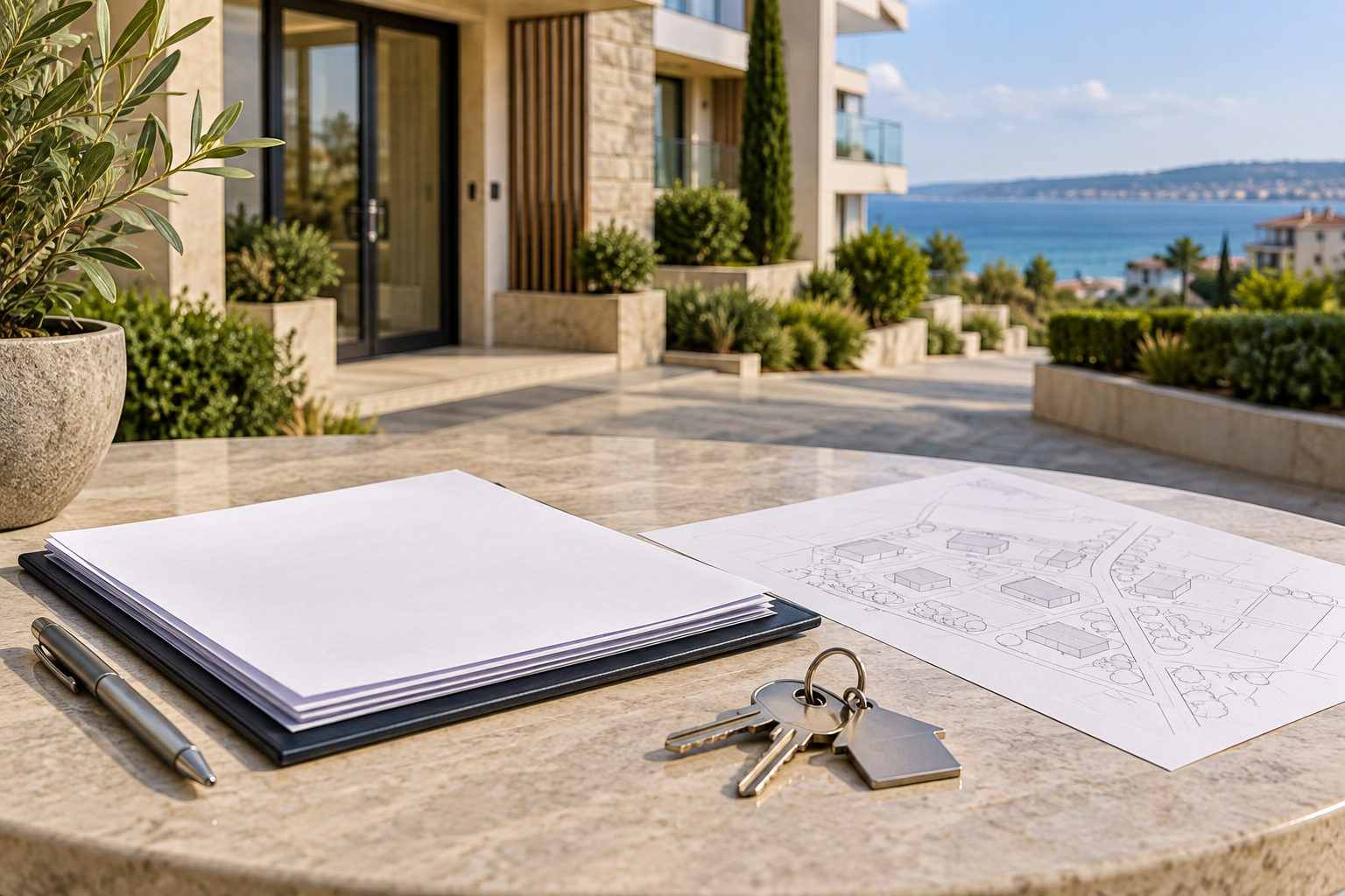 Documents and Keys for a Legal Inspection of an Apartment